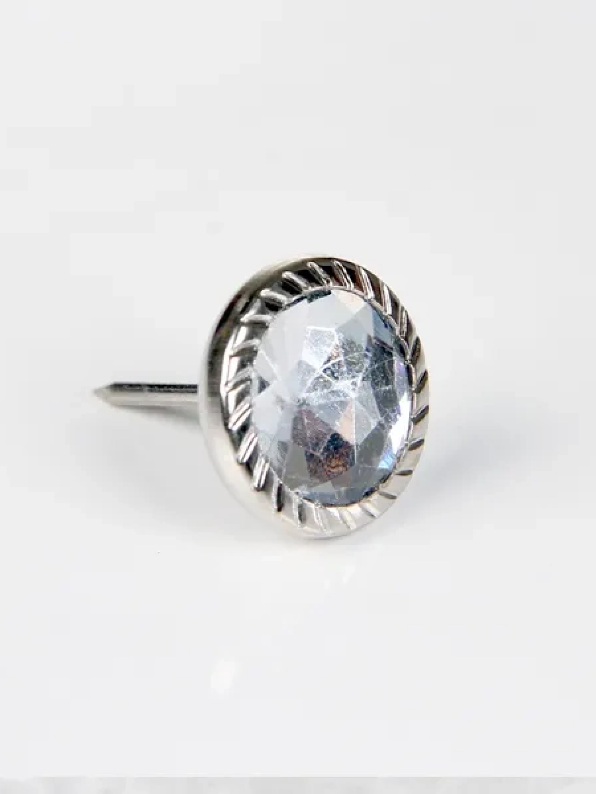 Dekoratif Parlak Taşlı Kabara Raptiye 17 Mm - 50