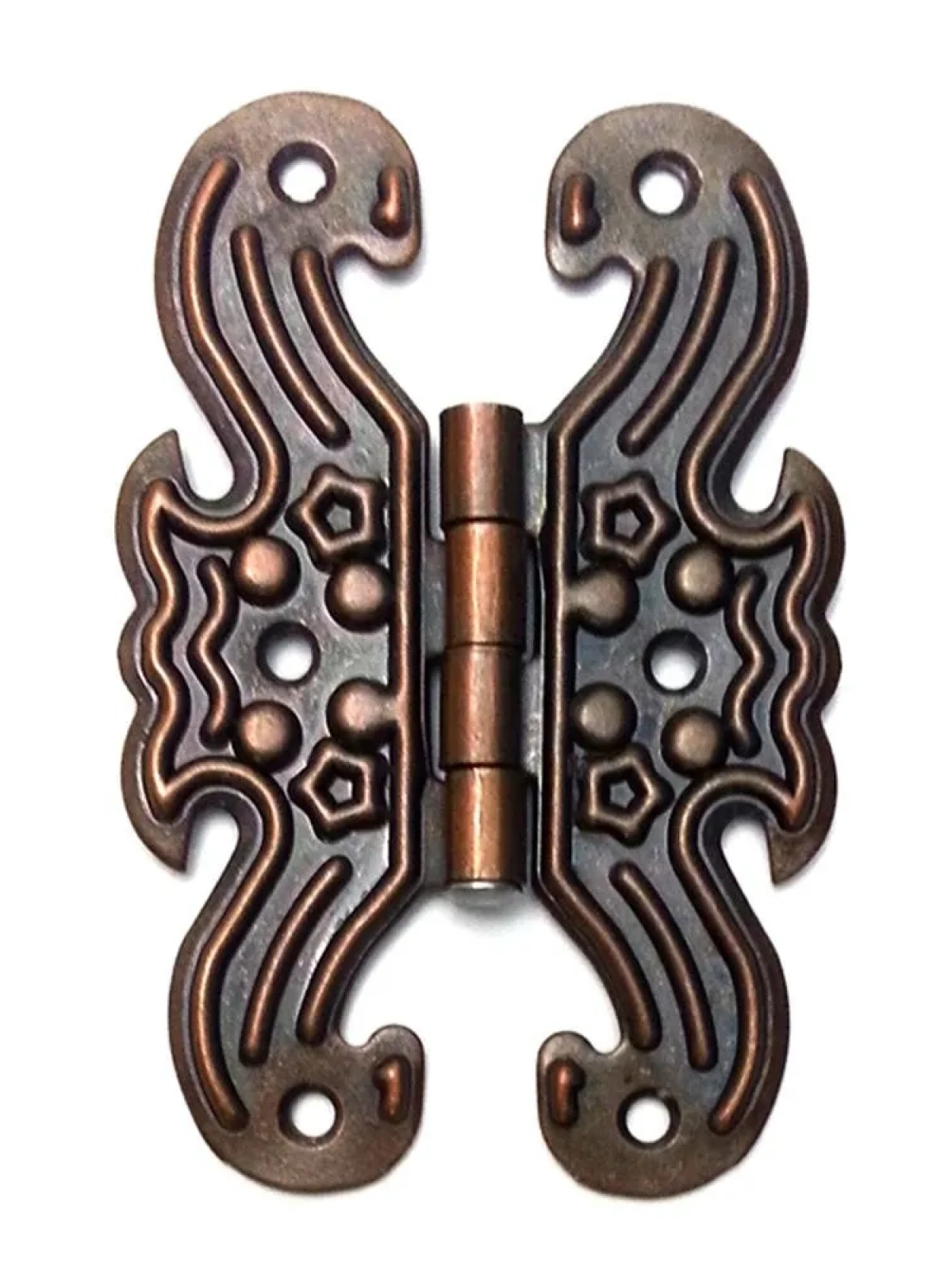 Dekoratif Sac Kelebek Menteşe - Büyük, Antik, 1 Adet