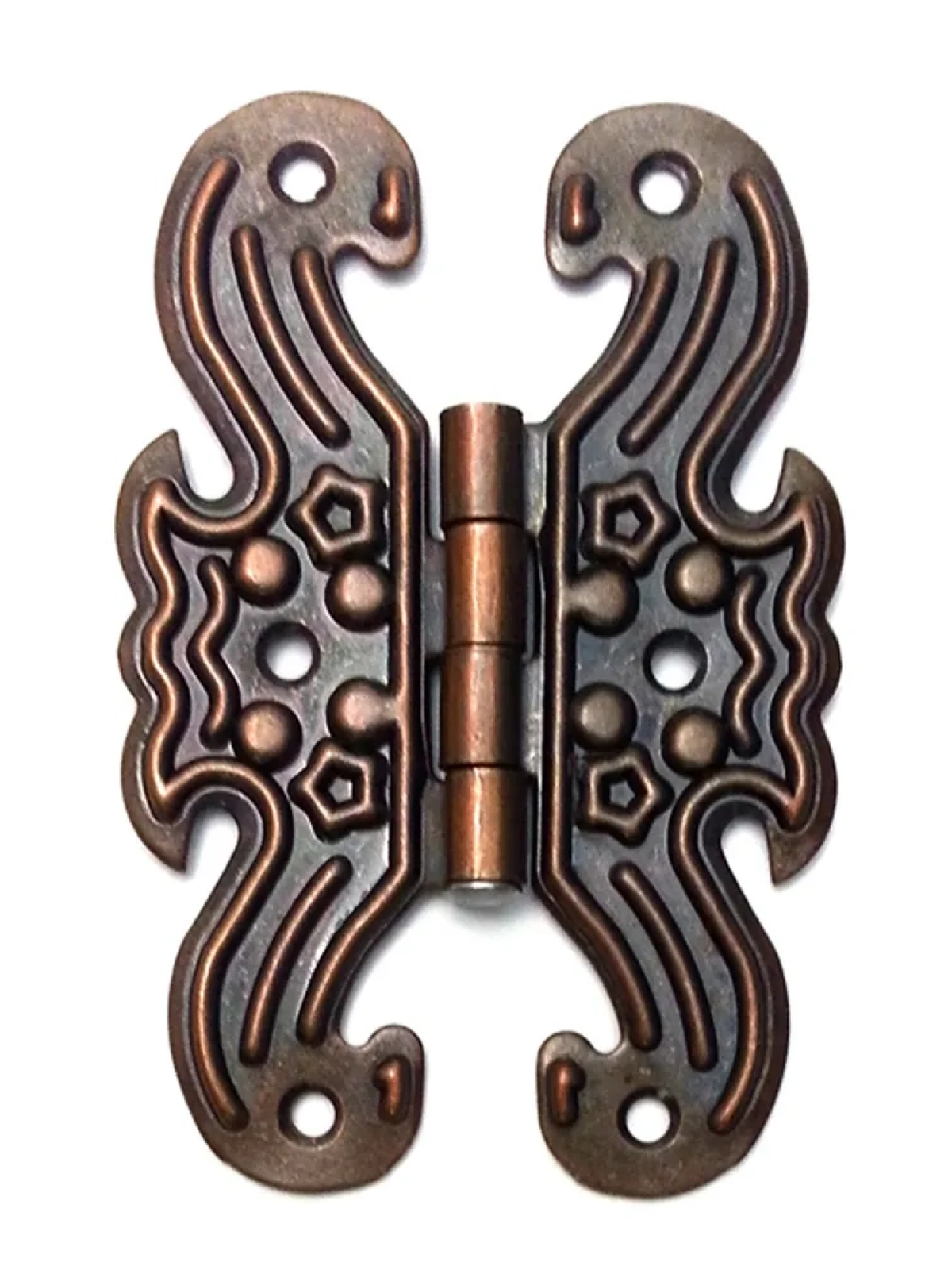 Dekoratif, Sac Kelebek Menteşe - Büyük, Antik, 100 Adet