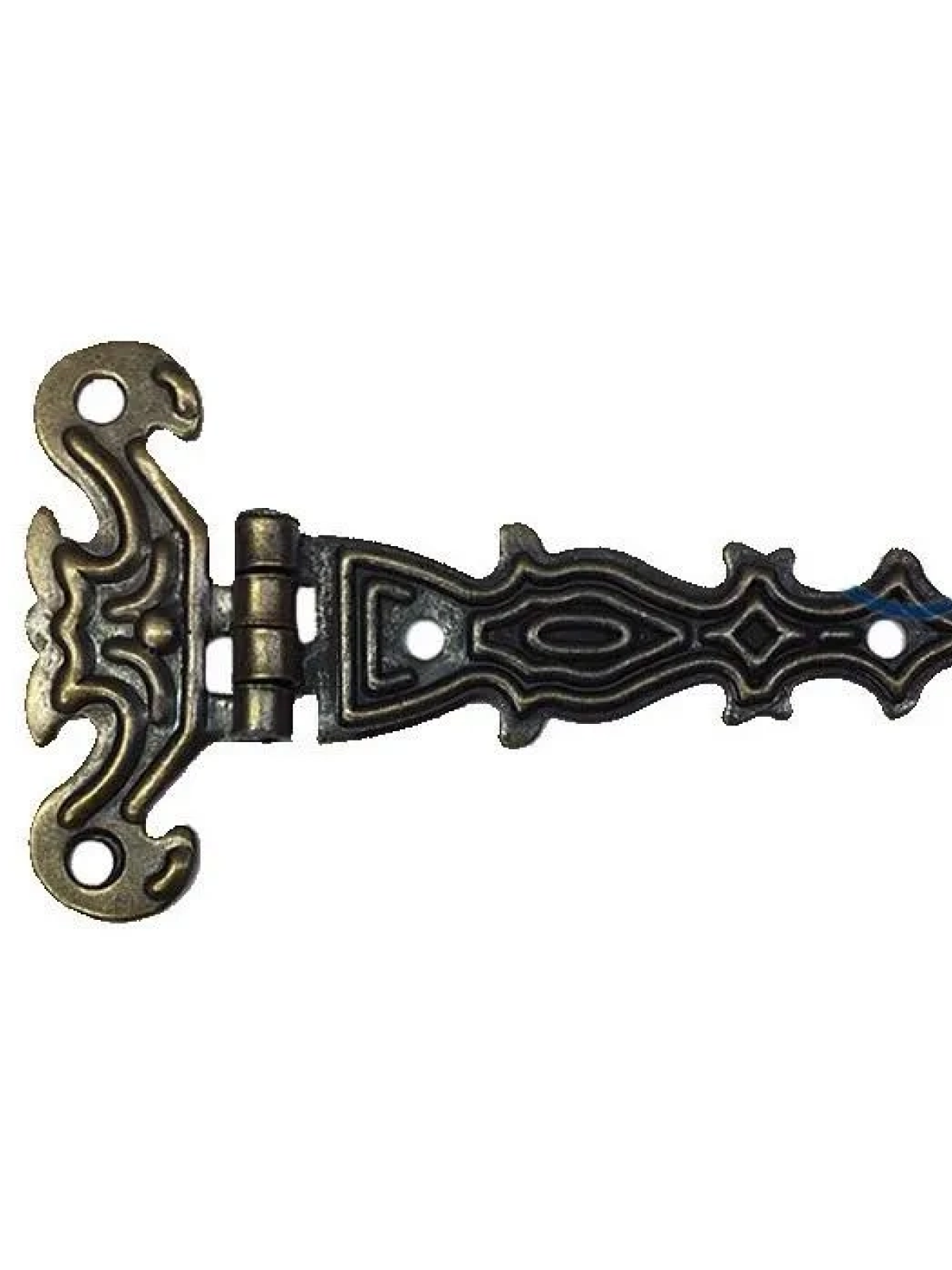 Dekoratif, Sac Tek Kuyruklu Menteşe - 40x68 Mm, Küçük, Antik, 1 Adet