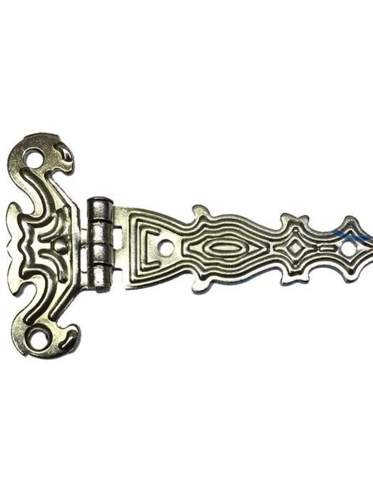 Dekoratif, Sac Tek Kuyruklu Menteşe - 40x68 Mm, Küçük, Nikel, 100 Adet