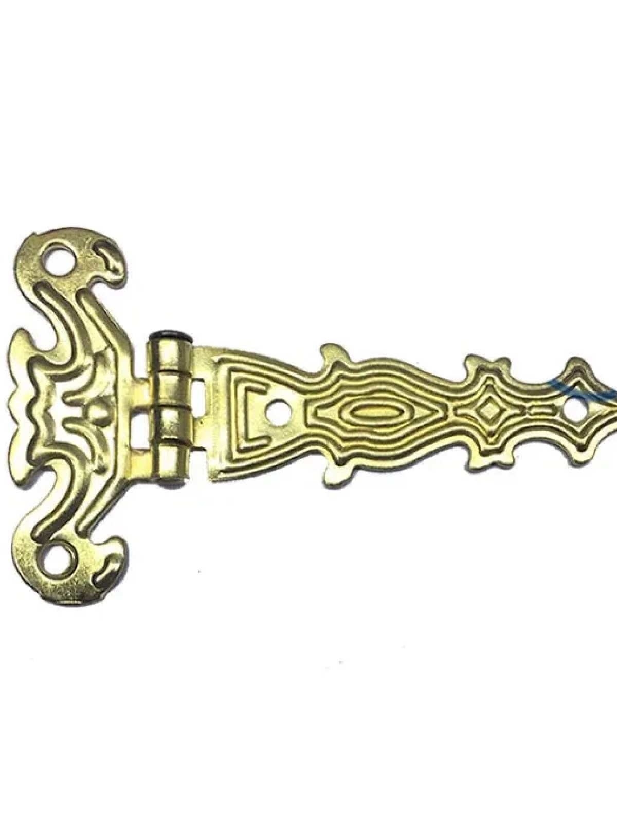 Dekoratif, Sac Tek Kuyruklu Menteşe - 40x68 Mm, Küçük, Sarı, 1 Adet