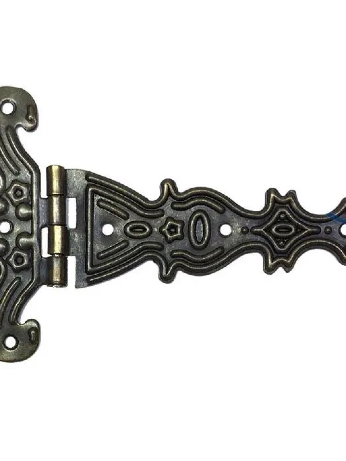 Dekoratif, Sac Tek Kuyruklu Menteşe - 69x102 Mm, Büyük, Antik, 1 Adet