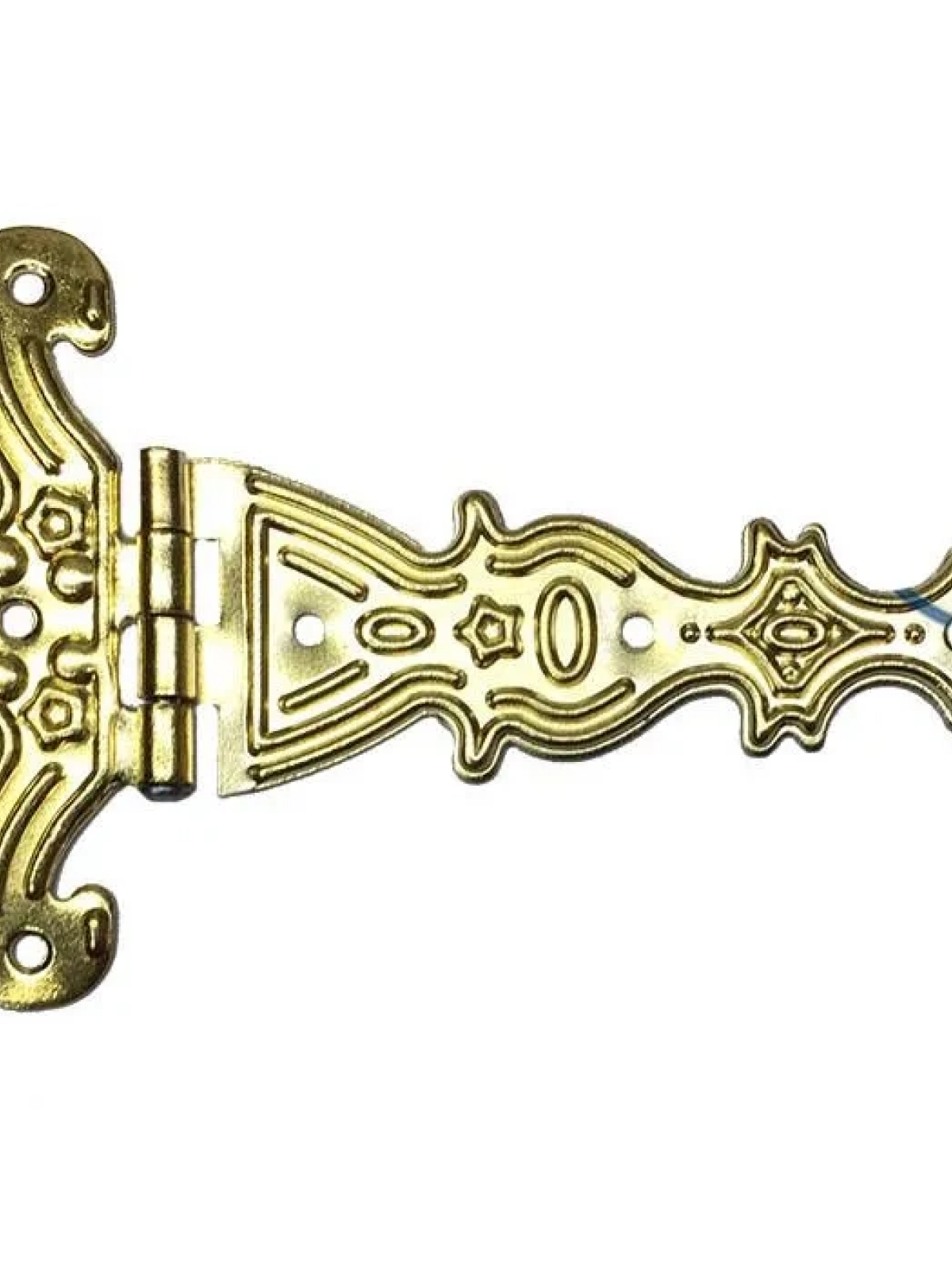 Dekoratif, Sac Tek Kuyruklu Menteşe - 69x102 Mm, Büyük, Sarı, 100 Adet