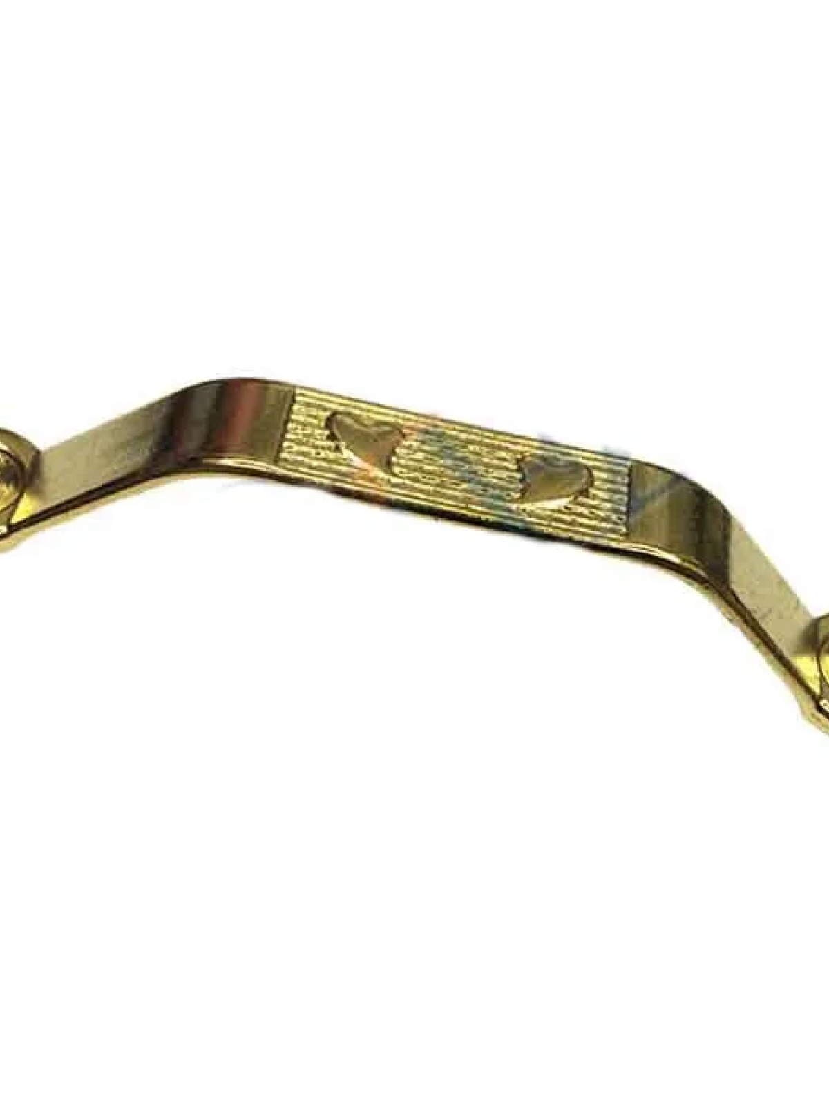 Dekoratif Zamak Kulp Dıştan - 64mm, Sarı, 100 Adet