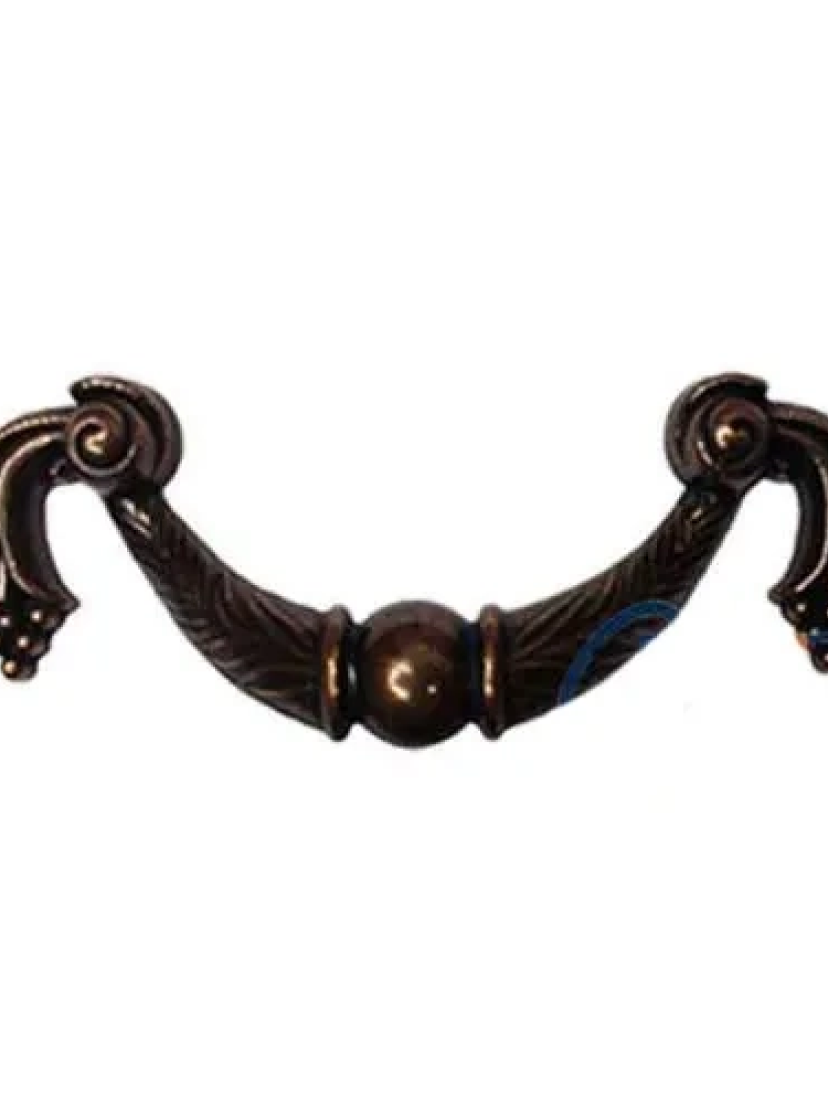 Dekoratif Zamak Üzümlü Kulp - 64mm, Eskitme, 100 Adet