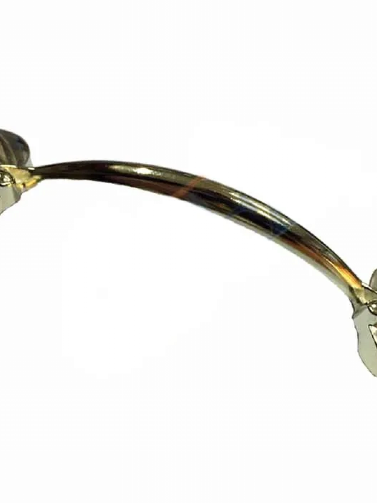 Dekoratif Zamak Yaprak Kulp - 96mm, Sarı, 1 Adet