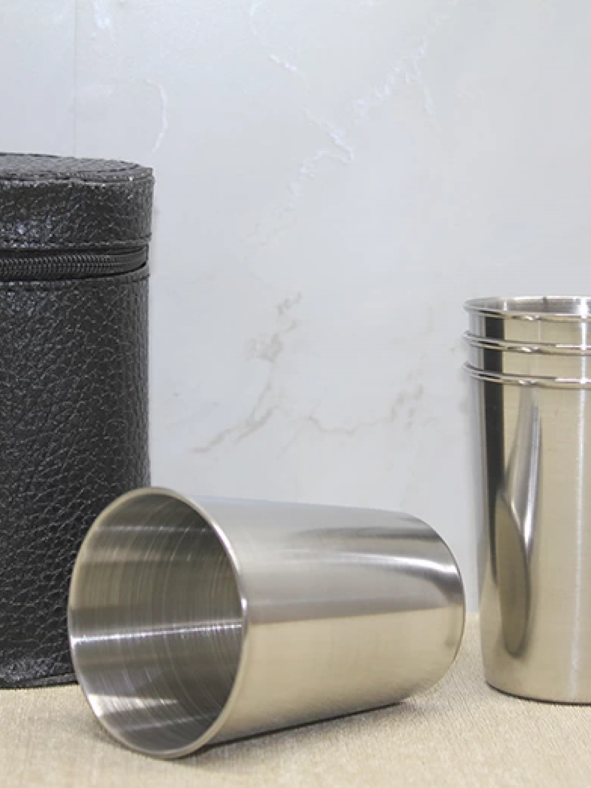 Deri Kılıflı 4'lü Shot Bardak Alk3926