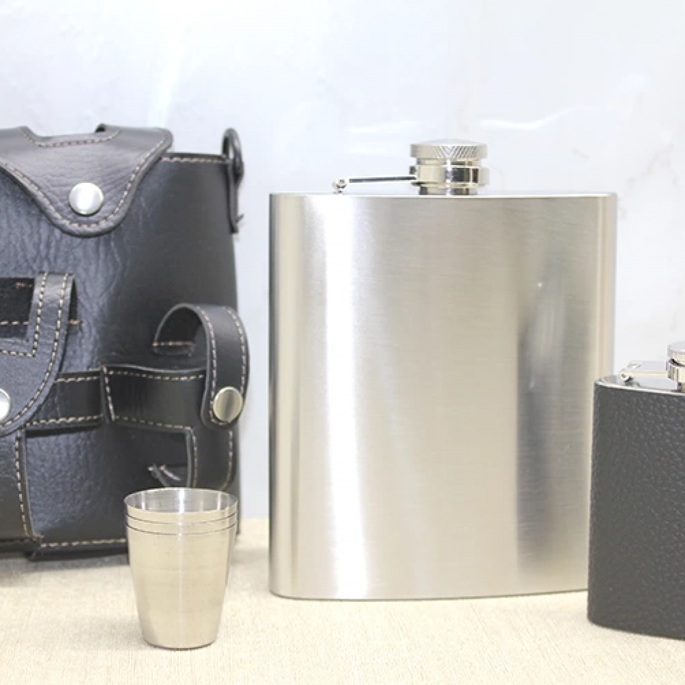 Deri Kılıflı Matara Seti Alk3930