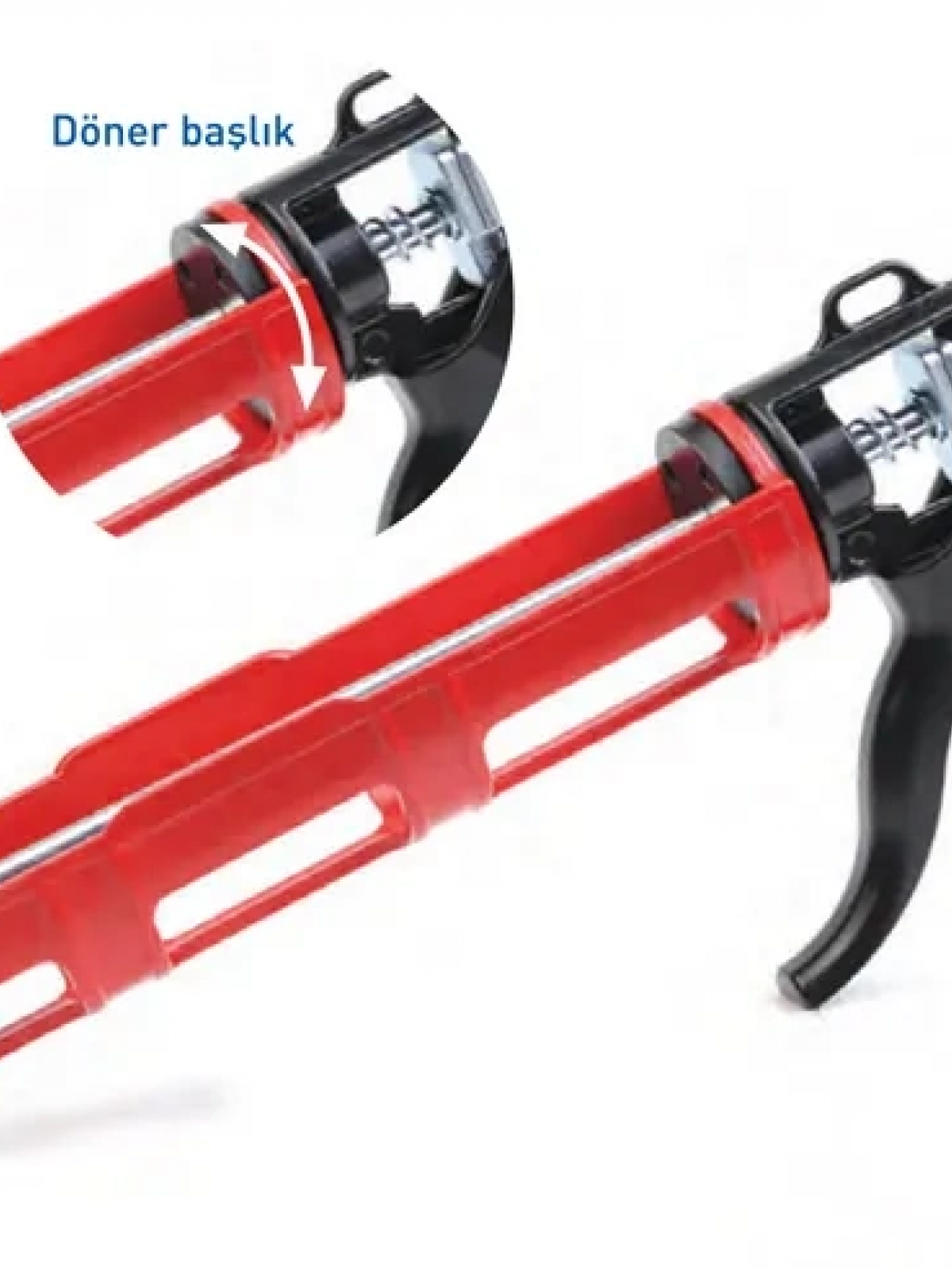 Dönebilen Alüminyum Silikon Tabancası Dönebilen Alüminyum Silikon Tabancası