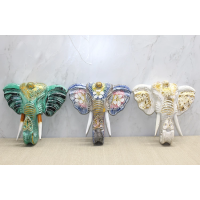 Duvara Asmalı Renkli Fil Kafası 4galıleo-26