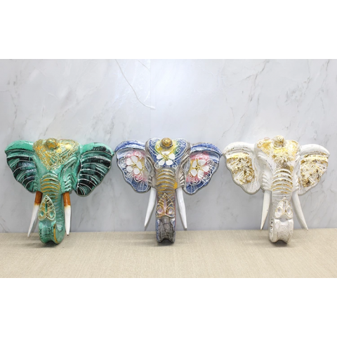 Duvara Asmalı Renkli Fil Kafası 4galıleo-26