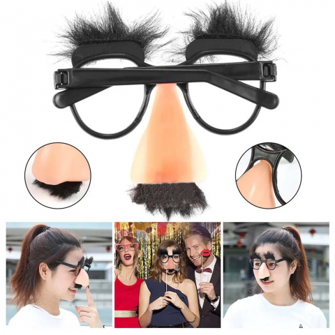 Eğlenceli Kılık Değiştirme Kaş Bıyık Mizah Gözlüğü 9x13 Cm Eğlenceli Kılık Değiştirme Kaş Bıyık Mizah Gözlüğü 9x13 Cm