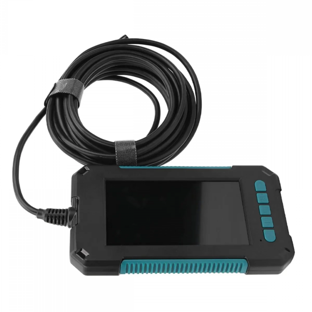 Ekranlı Çift Kameralı 10 Mt Hafıza Kart Destekli Sert Kablo Yılan Endoskop Kamera 5.5 Mm 4.3 Inc