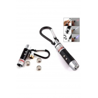 El Feneri Anahtarlık Işıklı Anahtarlık 3 Fonksyonlu Lazer Led Fener