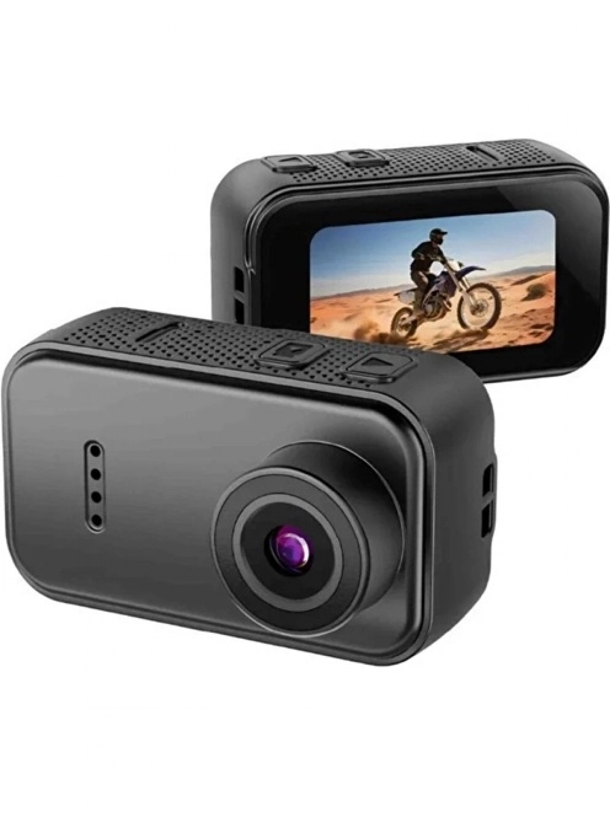 F2 2k 1080p Parmak Kamera 130° Geniş Açı Ips Ekranlı 25g Mini Taşınabilir Cep Kamerası Siyah