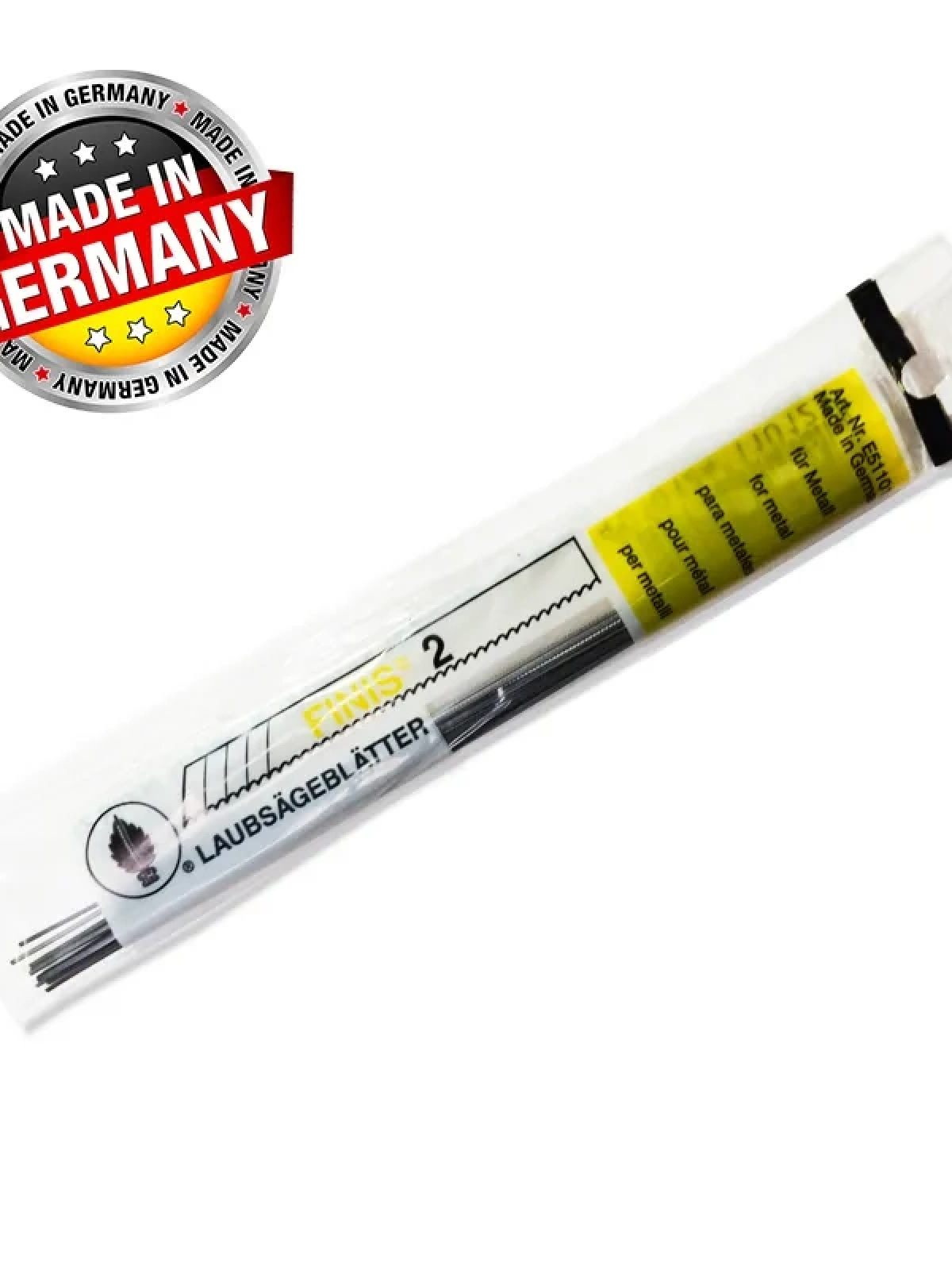 Finis Düz Hassas Metal Kıl Testere Ağzı No:2 - 12 Adet