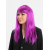 Fuşya Renk Düz Kesim Uzun Parti Peruğu Takma Saç