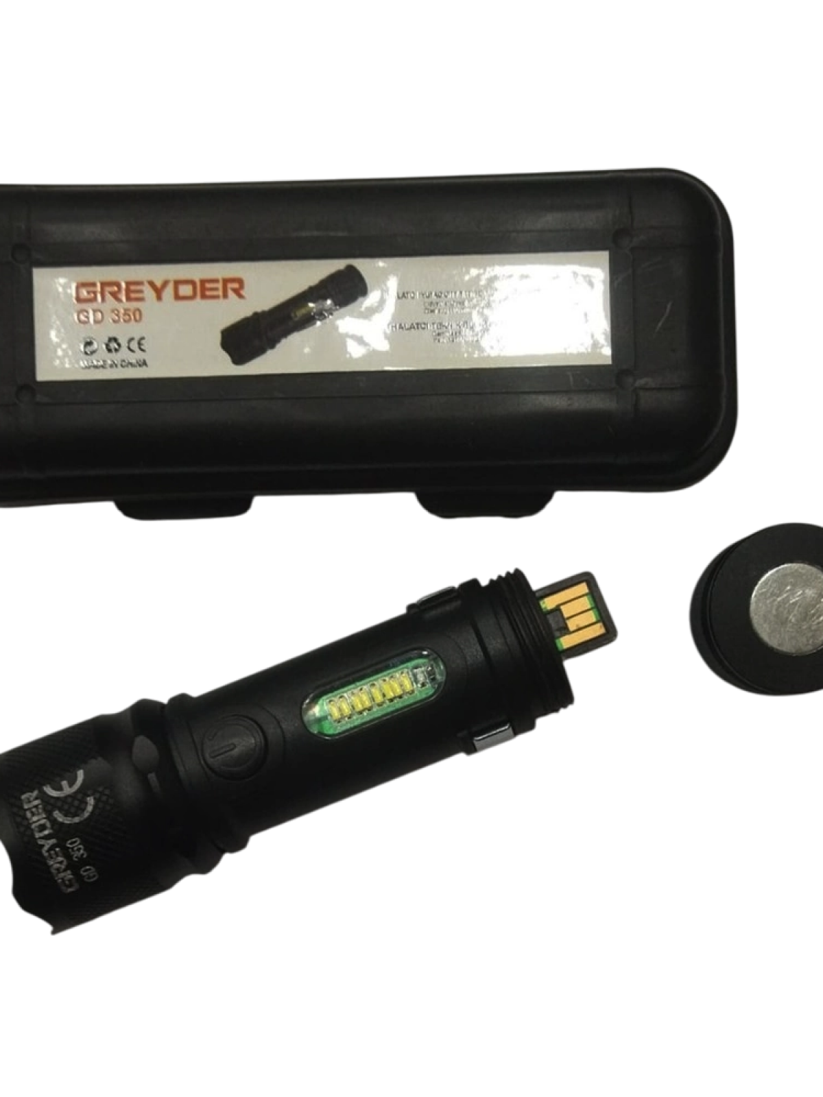 Gd-350 Usb Şarjlı Mıknatıslı Zoomlu El Feneri