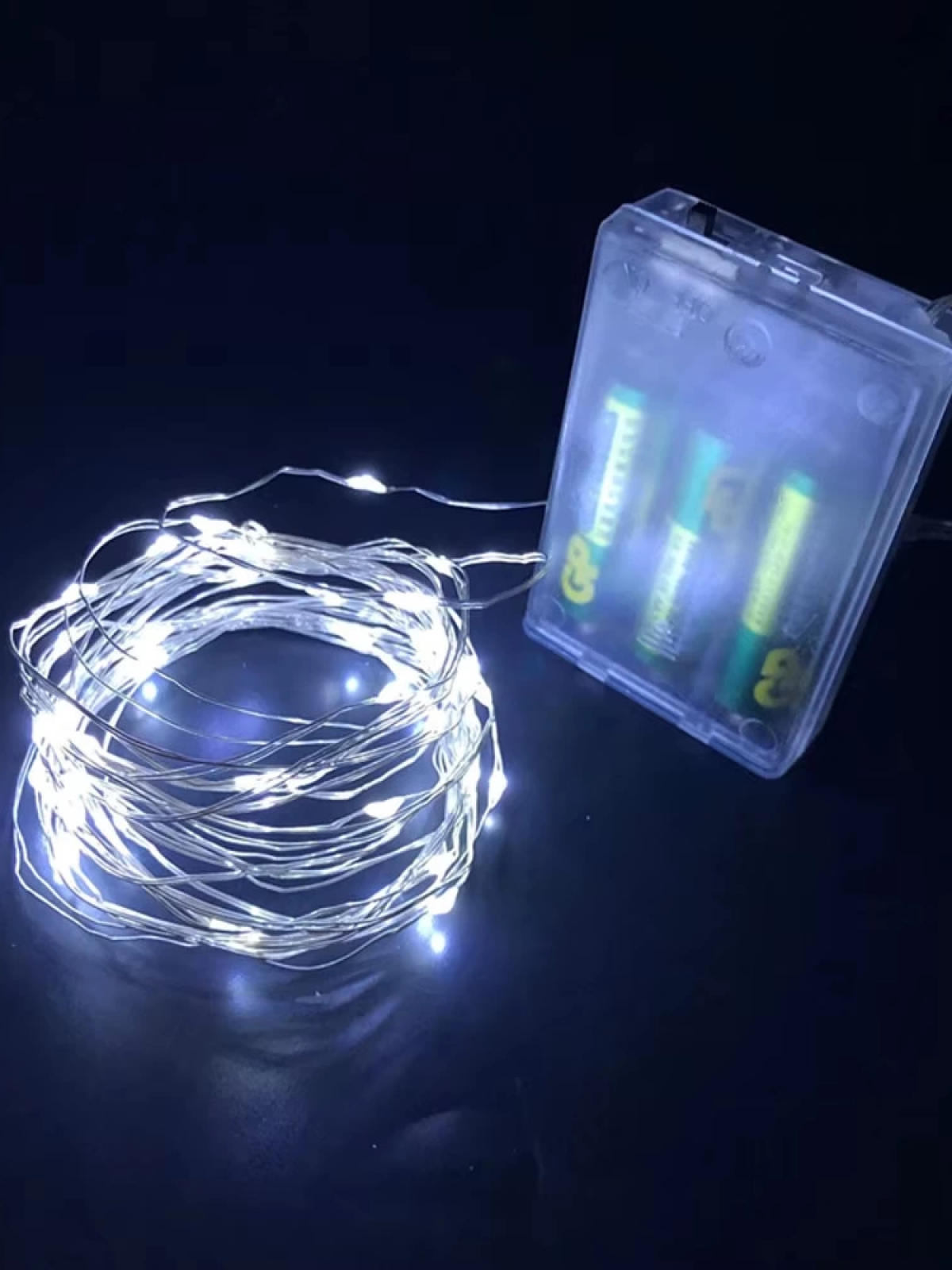 Gd957 Şerit Pilli Aydınlatma 3 Metre 30 Adet Beyaz Peri Led