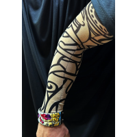 Giyilebilir Kol Dövmesi Çorap Dövme 3d Baskılı Kol Bacak Dövme 2 Adet Model 12