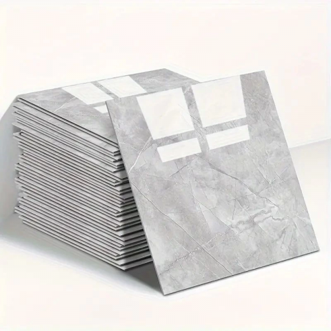 Gri Mermer Desen Duvar Sticker (30*30)