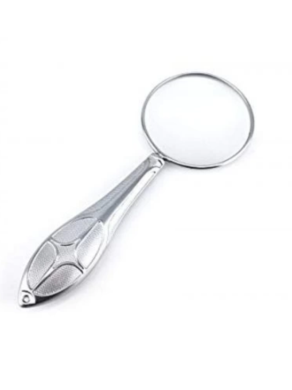 Gümüş Renkli 45mm Cam Lens, Zarif Tasarımlı Metal Büyüteçmg181558