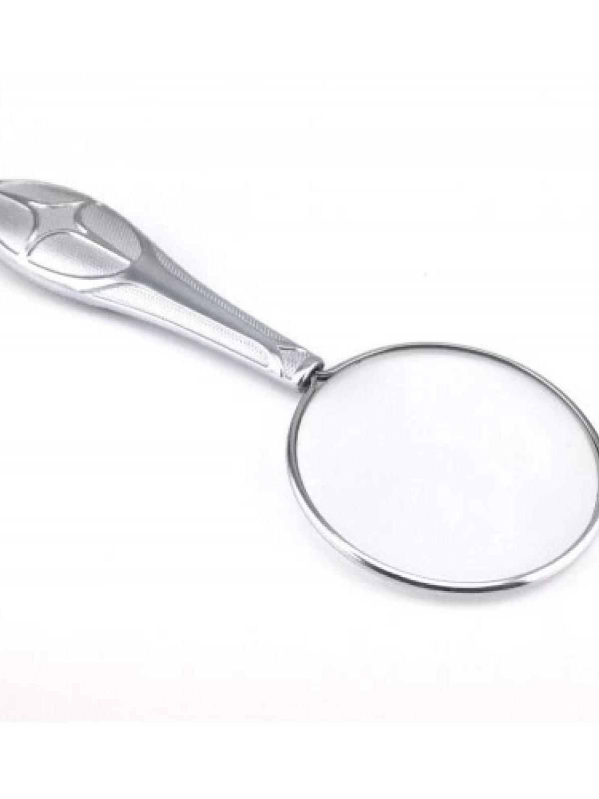 Gümüş Renkli 45mm Cam Lens, Zarif Tasarımlı Metal Büyüteçmg181558