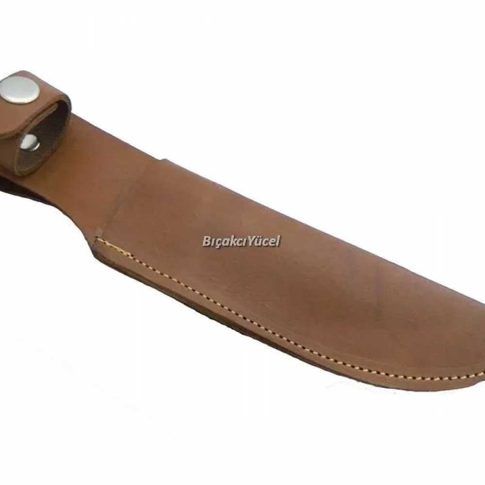 Hakiki Deri Uzun Bıçak Kılıfı 27 Cm, Kemerlikli