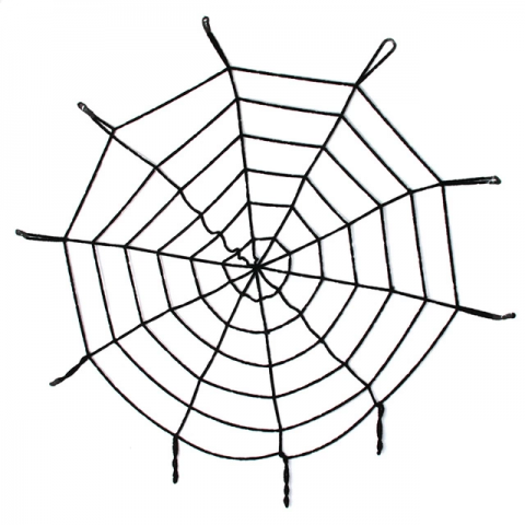 Halloween Cadılar Bayramı Örümcek Ağ Dekor Siyah 1.5 Metre