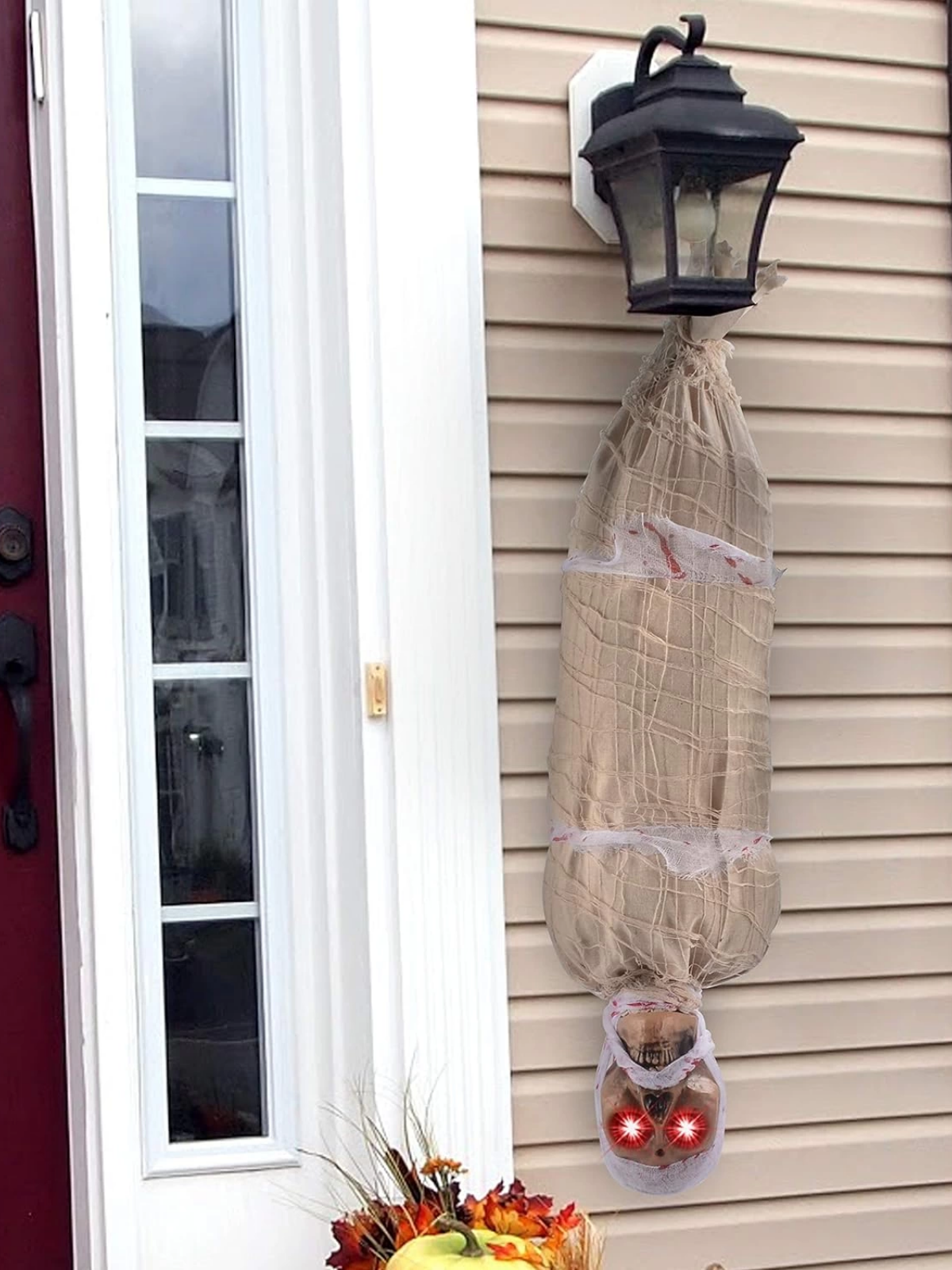 Halloween Sensörlü Işıklı Hareketli Mumya 25x75 Cm