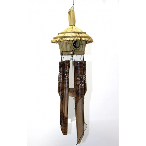 Hasır Kuş Yuvalı Bambu Çan 3dıarta-13