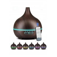 Hava Nemlendirici 7 Led Işıklı Aromatik Oda Kokusu 550 Ml Kahve Aroma Difüzörü Buhar Makinası