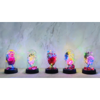 Işıklı Müzikli Romantik Büyük Gül  Alk4998