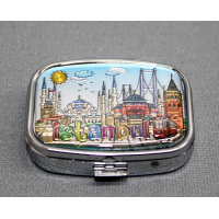 İstanbul Temalı İlaç Kutusu Anahtarlık Alk4050