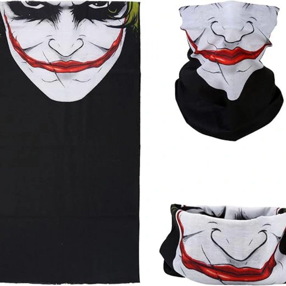 Joker Desenli Çok Amaçlı Buff – Yüz, Boyun Ve Bandana Maskesi 5 No