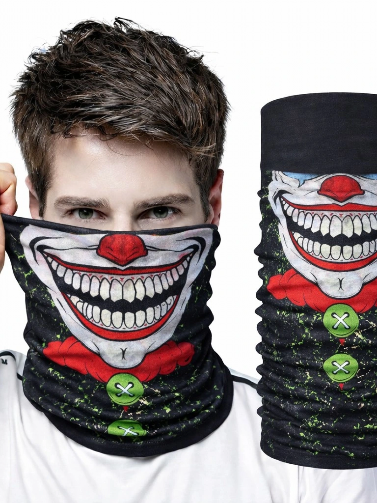 Joker Yüz Baskılı Baf Bandana - Çok Amaçlı Boyunluk Bandana 2 No