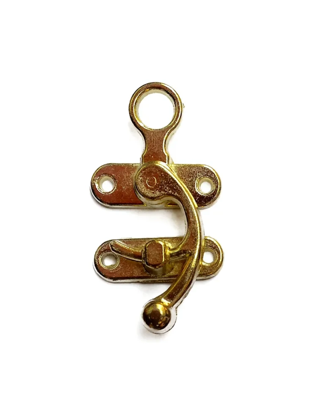 Kancalı Yay Gözü, Ahşap Kutu Klipsi - Küçük, Sarı, 1 Adet