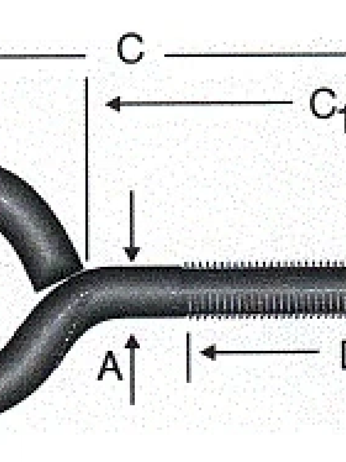 Kapalı Metrik Kanca M5 / 21x80 - 100 Adet