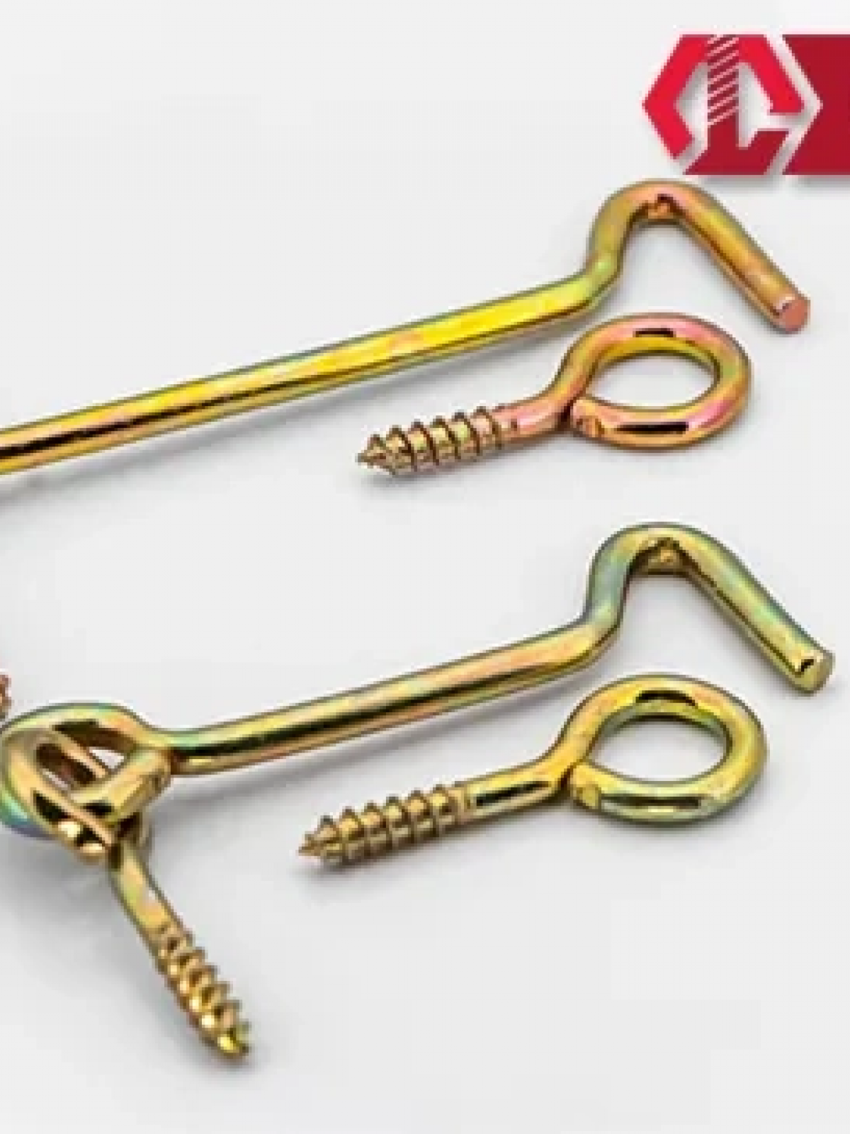 , Kapı Pencere Halkalı Çengel, Kanca Kilit 100 - 100 Adet , Kapı Pencere Halkalı Çengel, Kanca Kilit 100 - 100 Adet