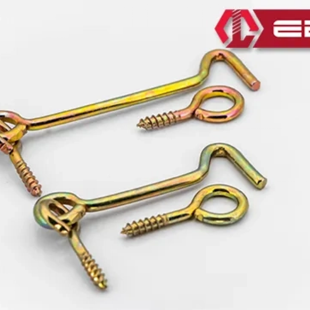 , Kapı Pencere Halkalı Çengel, Kanca Kilit 180 - 50 Adet