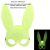 Karanlıkta Parlayan Fosforlu Tavşan Maskesi – Glow Bunny Masquerade Maske (32x22 Cm)
