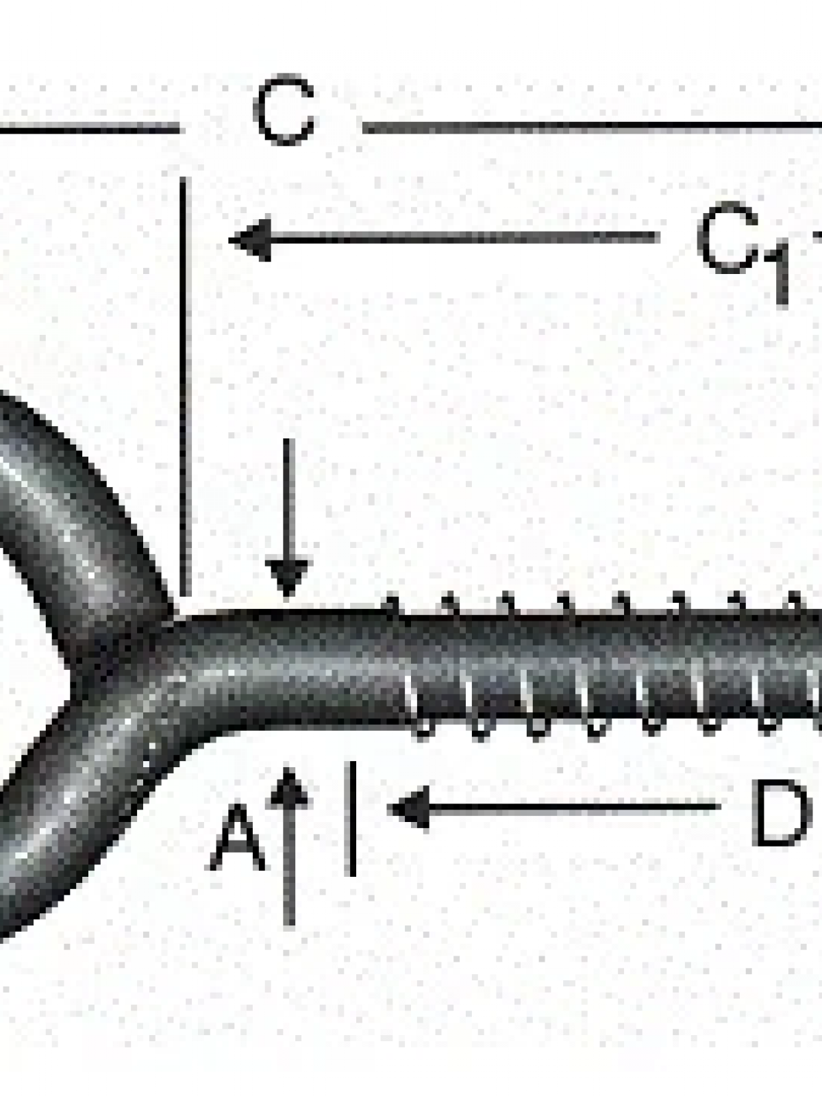 Kaynaklı Vida 8x190 - 50 Adet