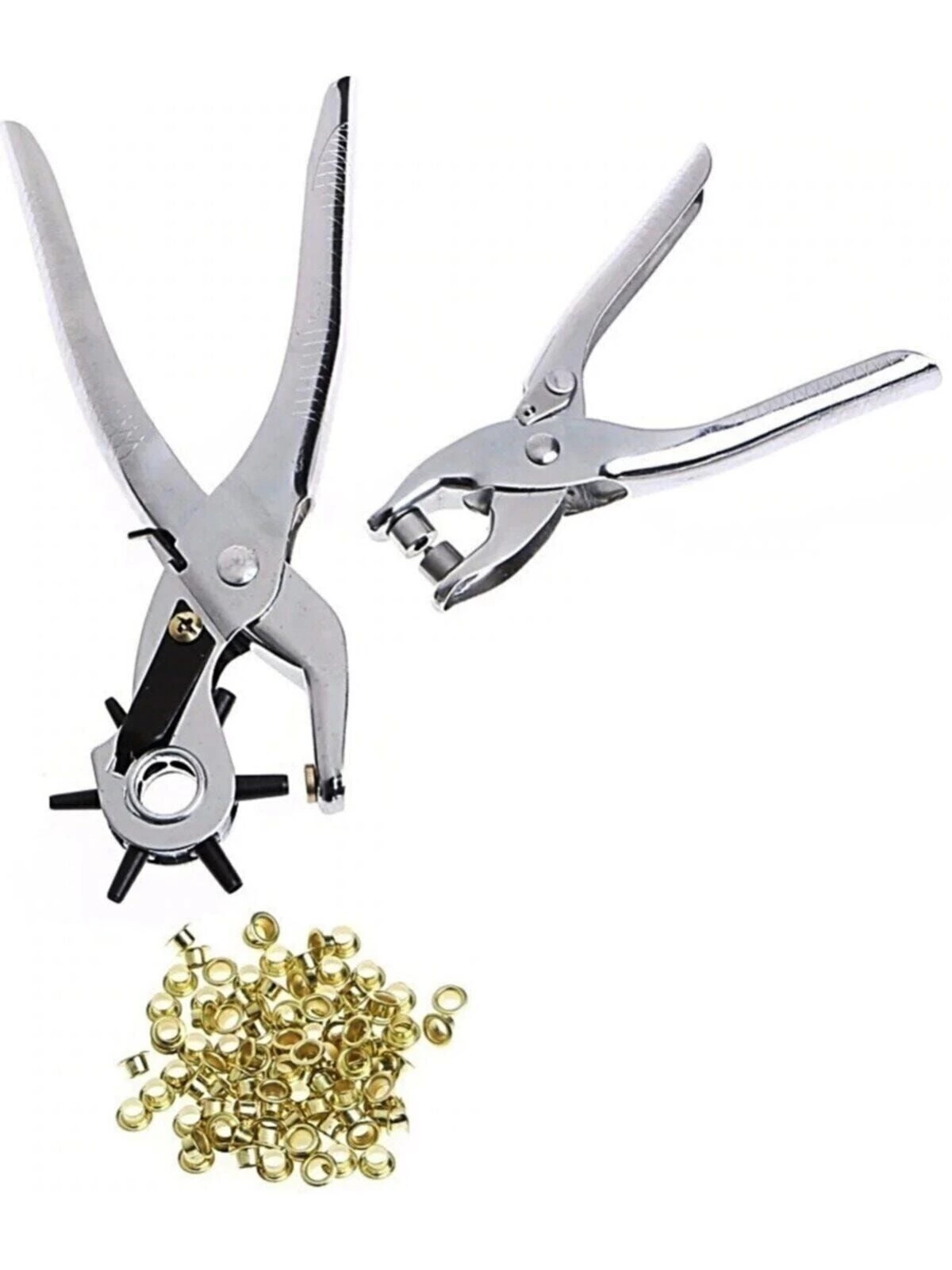 Kemer Delme Ve Perçin Pensesi Ikli Set Deri Plastik Delici