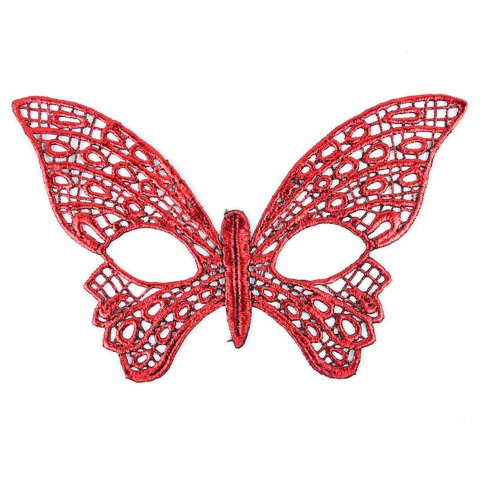 Kırmızı Dantel Masquerade Maskesi 7 No Kırmızı Dantel Masquerade Maskesi 7 No