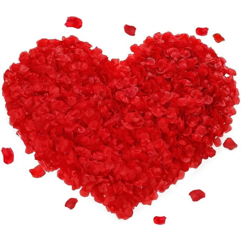 Kırmızı Renk Gül Yaprağı Şekilli Konfeti – 10 Paket 1000 Adet Kırmızı Renk Gül Yaprağı Şekilli Konfeti – 10 Paket 1000 Adet