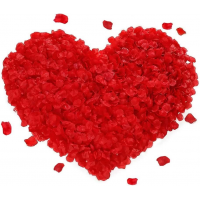 Kırmızı Renk Gül Yaprağı Şekilli Konfeti – 5 Paket 500 Adet