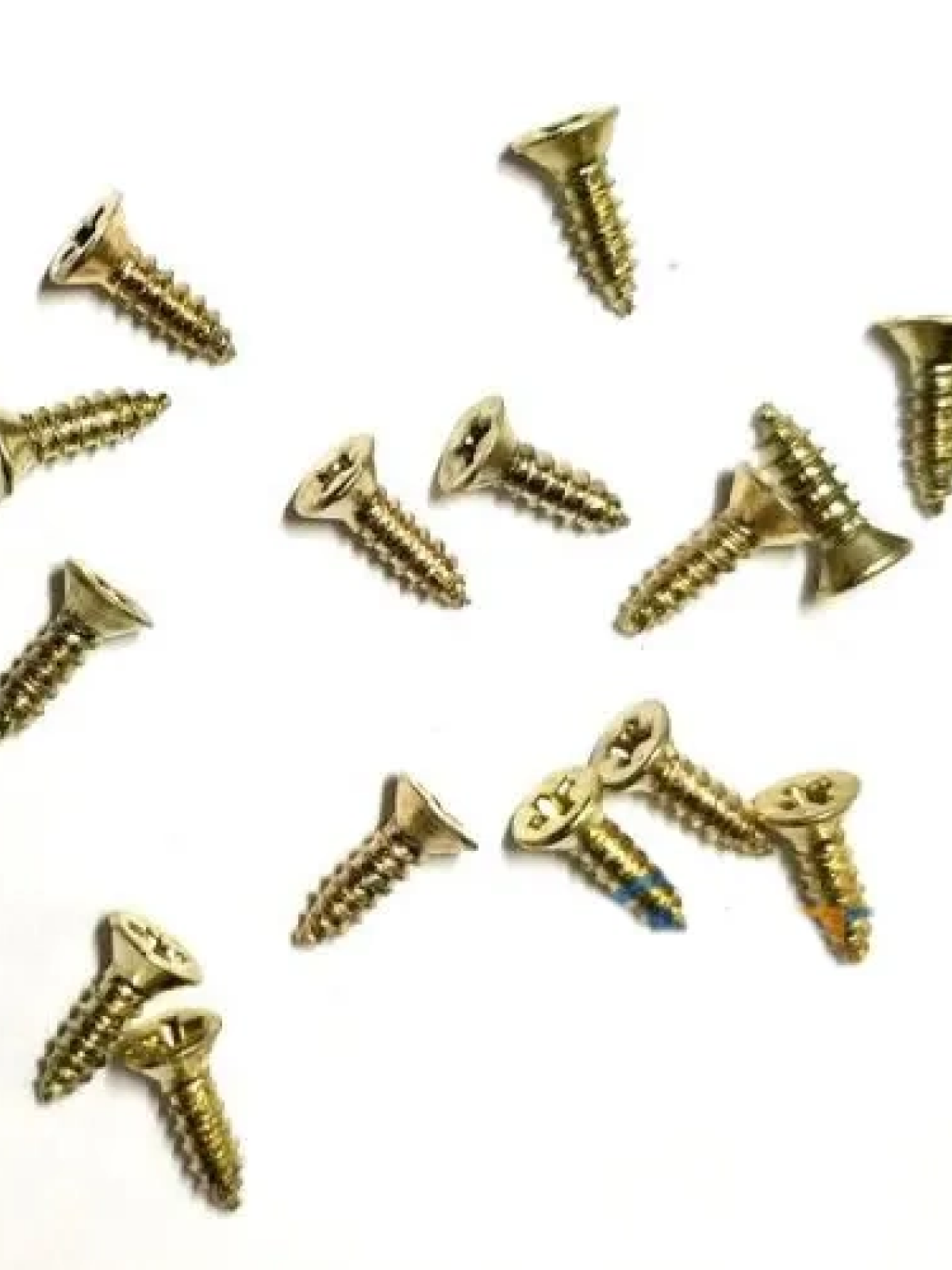 Klips, Menteşe, Ayak, Ağaç, Sunta Vidası 2,2x7,5mm - Sarı 100 Adet