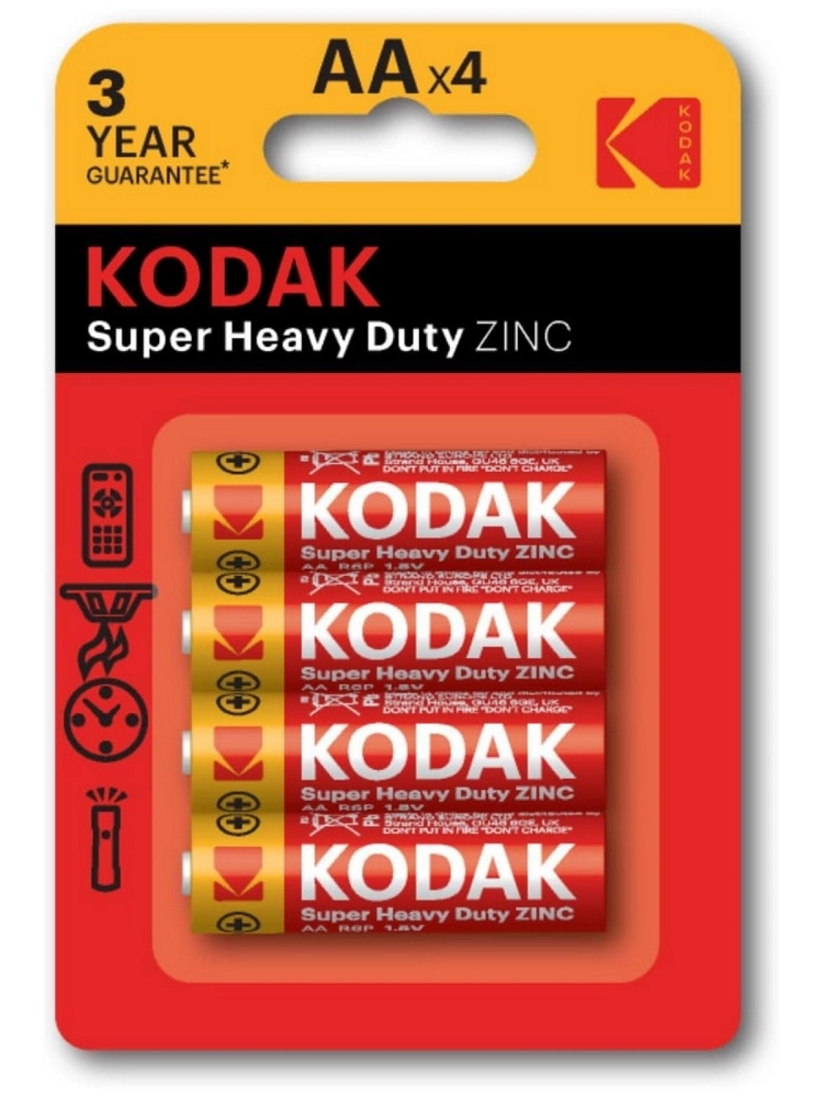 Kodak 4 Adet Çinko Karbon Blister Kalem Pil