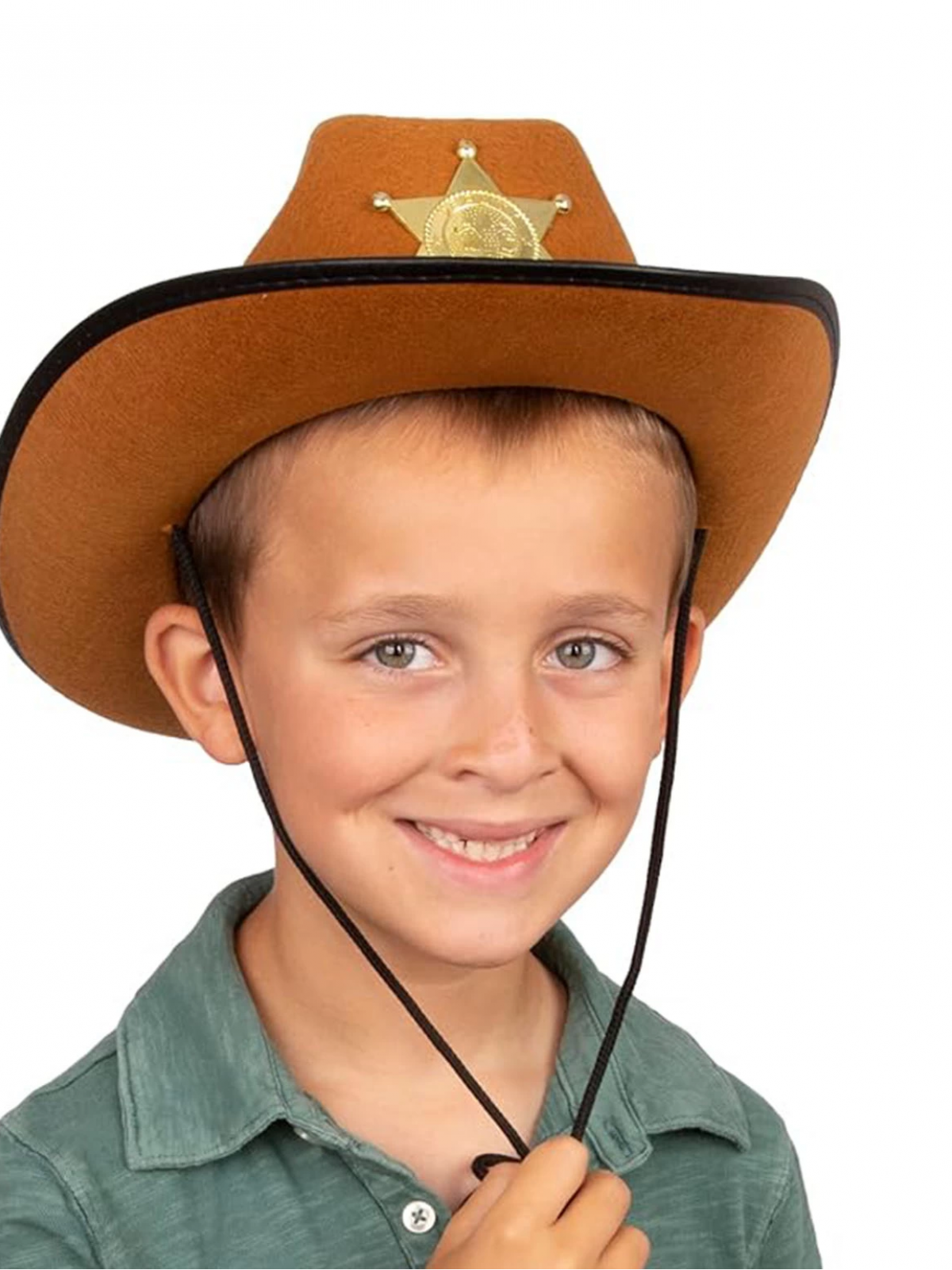Kovboy Şerif Şapkası Kahve 12 Adet - Kostüm, Parti Ve Gösteri Şapkası